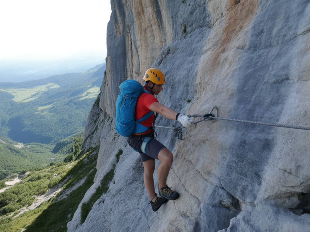 Initiation à la via ferrata : matériel, sécurité et premiers itinéraires en France